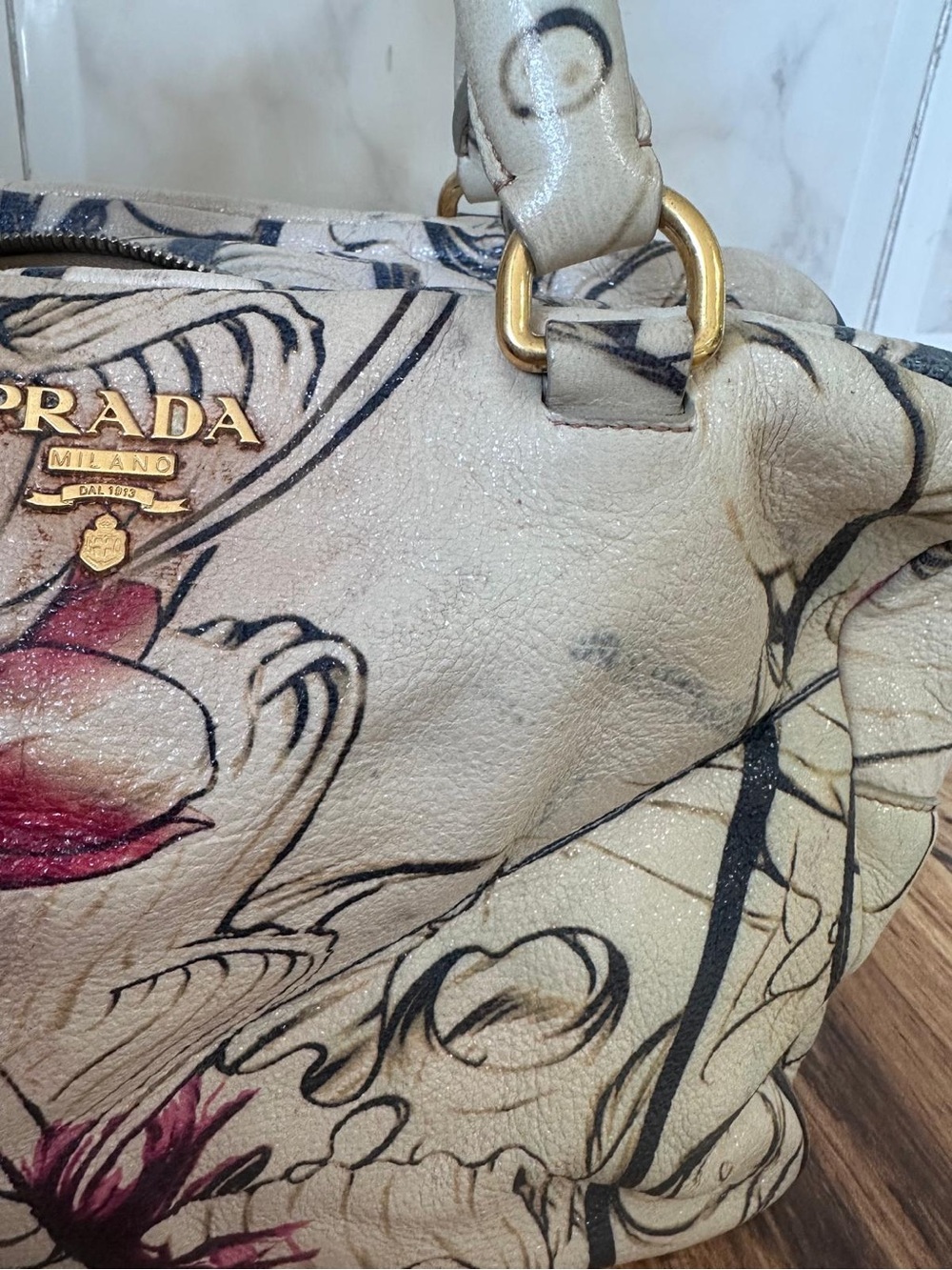 Prada fairy 2008 bag bowler vintage awesome. Museum piece. - Picture 7 of 16